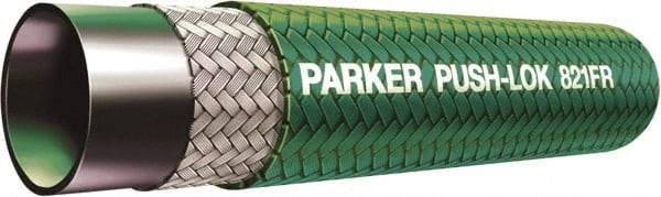 Parker - 3/8" ID x 0.63" OD CTL Push-on Air Hose - 300 Working psi, -40 to 212°F, Green - Benchmark Tooling