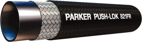 Parker - 1/4" ID x 1/2" OD CTL Push-on Air Hose - 350 Working psi, -40 to 212°F, Black - Benchmark Tooling