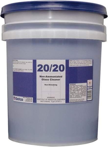 Detco - 5 Gal Pail Mint Glass Cleaner - Use on Glass - Benchmark Tooling