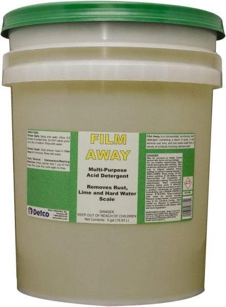 Detco - 5 Gal Pail Liquid Bathroom Cleaner - Unscented Scent, Bath Fixtures - Benchmark Tooling