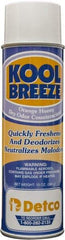 Detco - 20 oz Aerosol Can Deodorizer - Aerosol, Orange-Honey Scent, Environmentally Safe - Benchmark Tooling