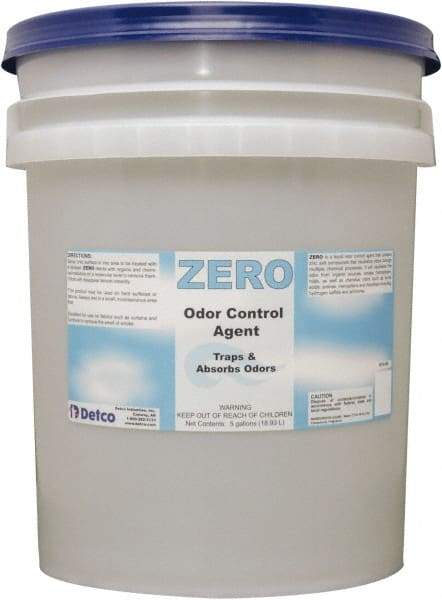 Detco - 5 Gal Pail Deodorizer - Liquid, Unscented, Environmentally Safe - Benchmark Tooling