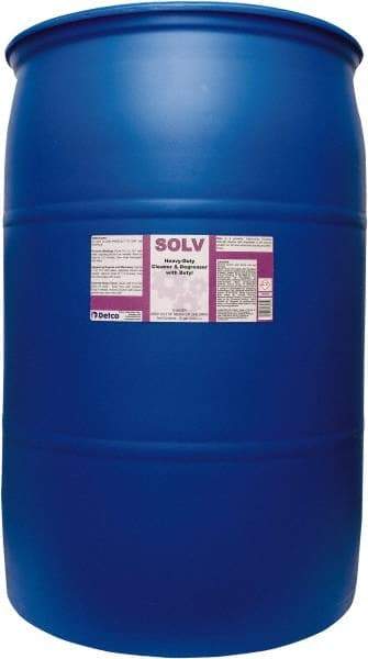 Detco - 55 Gal Drum Cleaner/Degreaser - Liquid, Butyl-Based, Unscented - Benchmark Tooling