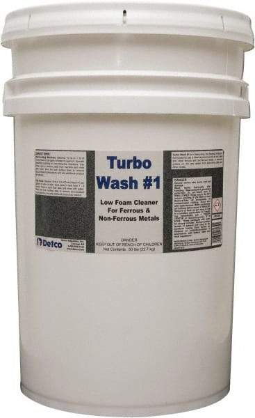 Detco - 50 Lb Bucket Cleaner/Degreaser - Granular, Alkaline, Unscented - Benchmark Tooling