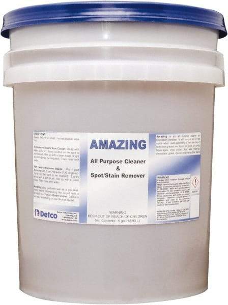 Detco - 5 Gal Bucket Spot/Stain Cleaner - Liquid, Butyl-Based, Unscented - Benchmark Tooling