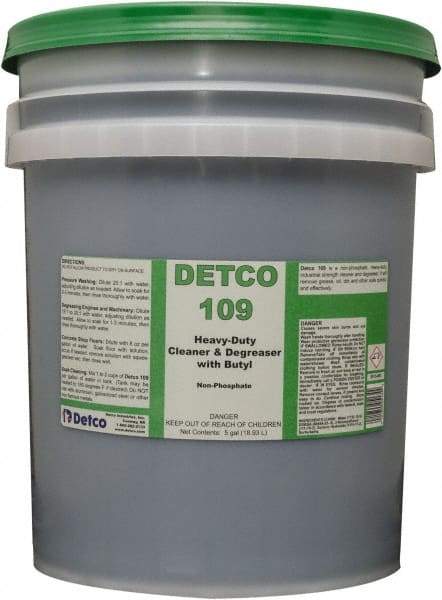 Detco - 5 Gal Bucket Cleaner/Degreaser - Liquid, Butyl-Based, Unscented - Benchmark Tooling