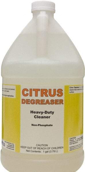 Detco - 1 Gal Bottle Cleaner/Degreaser - Liquid, Butyl-Based, Citrus - Benchmark Tooling