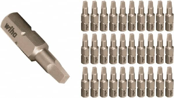 Wiha - 1/4" Drive, #3 Insert Screwdriver Bit - 25mm OAL - Benchmark Tooling