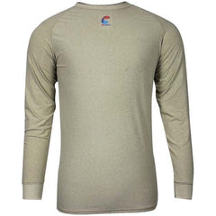 National Safety Apparel - Size 2XL Tan Flame Resistant/Retardant Long Sleeve Base Layer Shirt - Exact Industrial Supply