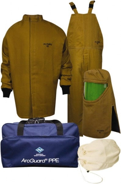 National Safety Apparel - Size 4XL, 4 HRC, 11 oz Arc Flash Clothing Kit - Exact Industrial Supply