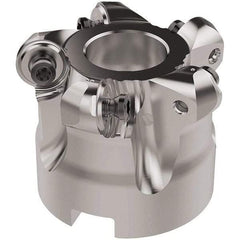 Seco - 50mm Cut Diam, 6mm Max Depth, 22mm Arbor Hole, 5 Inserts, RNMU12.. Insert Style, Indexable Copy Face Mill - R220.28 Cutter Style, 12,500 Max RPM, 40mm High, Through Coolant, Series R220 - Benchmark Tooling
