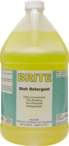 Detco - 1 Gal Bottle Manual Dishwashing Liquid - Lemon Scented - Benchmark Tooling