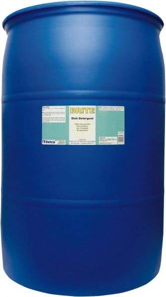 Detco - 55 Gal Drum Manual Dishwashing Liquid - Lemon Scented - Benchmark Tooling