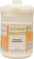 Detco - 1 Gal Bottle Waterless Cream Waterless Hand Cleaner - Yellow, Citrus Scent - Benchmark Tooling