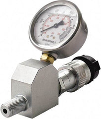 Enerpac - Hydraulic Pressure Gages & Adapters Type: Liquid-Filled Gauge Pressure Rating: 0 - 10000 - Benchmark Tooling