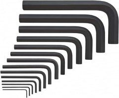Bondhus - 14 Piece, L-Key Mini Hex Key Set - 2 to 19mm Range, Protanium High Torque Steel - Benchmark Tooling