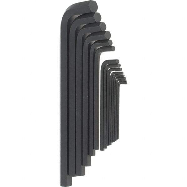 Bondhus - 15 Piece, L-Key Long Arm Hex Key Set - 5/64 to 3/4" Range, Protanium High Torque Steel - Benchmark Tooling