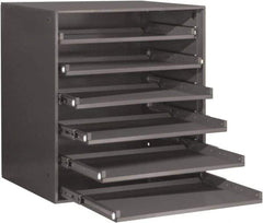 Durham - 6 Drawer, Small Parts Slide Rack Cabinet - 22" Deep x 23" Wide x 17" High - Benchmark Tooling