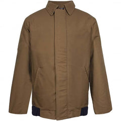 National Safety Apparel - Size L Brown Flame Resistant/Retardant Jacket/Coat - Exact Industrial Supply