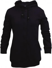 National Safety Apparel - Size 3XL Navy Flame Resistant/Retardant Sweatshirt - Exact Industrial Supply