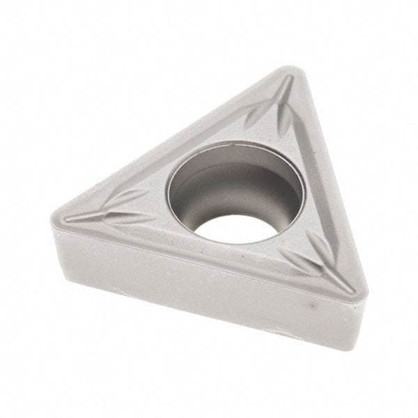 Seco - TCMT32.52 MF2 Grade TP3501 Carbide Turning Insert - TiCN/Al2O3 Finish, 60° Triangle, 3/8" Inscr Circle, 5/32" Thick, 1/32" Corner Radius - Benchmark Tooling