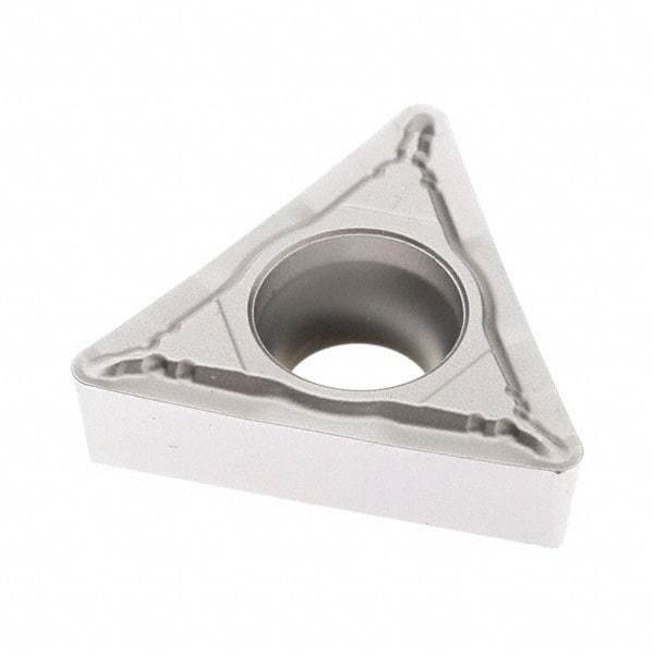 Seco - TCMT32.52 F1 Grade TP3501 Carbide Turning Insert - TiCN/Al2O3 Finish, 60° Triangle, 3/8" Inscr Circle, 5/32" Thick, 1/32" Corner Radius - Benchmark Tooling