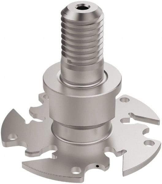Seco - Modular Connection Connection, 0.122" Cutting Width, 0.6299" Depth of Cut, 2" Cutter Diam, 5 Tooth Indexable Slotting Cutter - R335.10 Toolholder, 150.10 Insert, Right Hand Cutting Direction - Benchmark Tooling