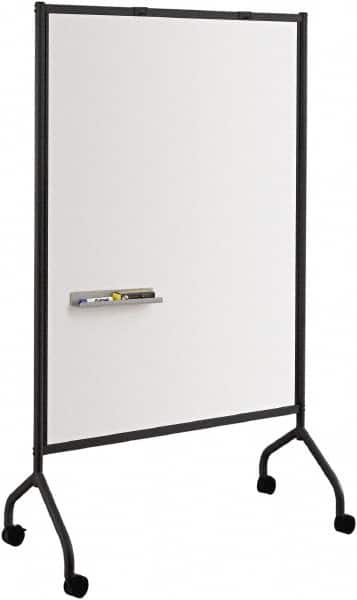 Safco - 72" High x 42" Wide Magnetic Wet/Dry Erase - Steel, 21-1/2" Deep, Includes Magnetic Accessory Tray, Dry Erase Markers, Eraser & Easel Pad Hooks - Benchmark Tooling