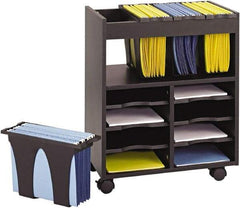 Safco - 28" Wide x 14-3/4" Long x 26" High File Cart - 1 Shelf, 1 Slot, Plastic - Benchmark Tooling