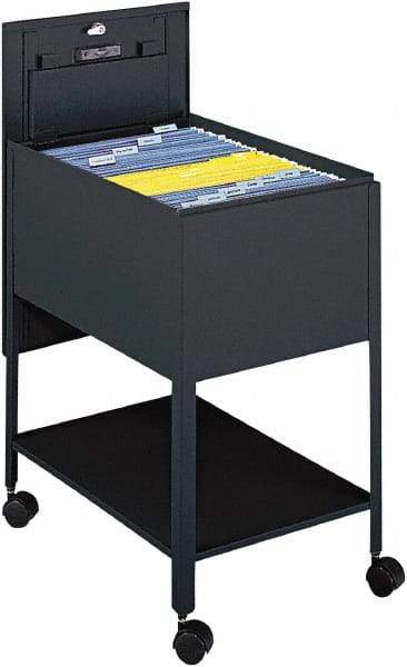 Safco - 16-1/2" Wide x 24-3/4" Long x 28-1/4" High Tote Cart - 1 Shelf, Steel - Benchmark Tooling