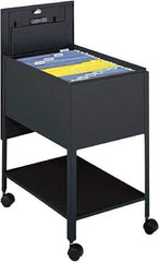 Safco - 16-1/2" Wide x 24-3/4" Long x 28-1/4" High Tote Cart - 1 Shelf, Steel - Benchmark Tooling