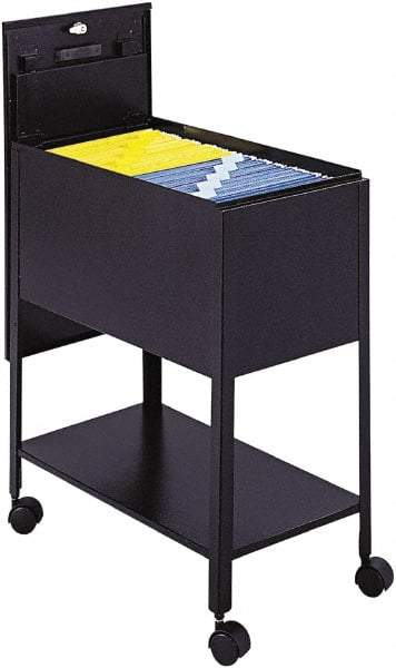 Safco - 16-1/2" Wide x 24-3/4" Long x 28-1/4" High Tote Cart - 1 Shelf, Steel - Benchmark Tooling