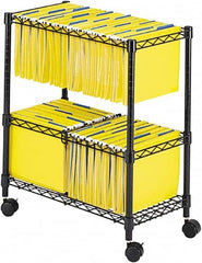 Safco - 33-1/4" Wide x 17" Long x 27" High Tote Cart - 1 Shelf, Steel - Benchmark Tooling