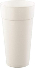 DART - Drink Foam Cups, Hot/Cold, 24 oz, 25/Bag, 20 Bags/Carton - White - Benchmark Tooling