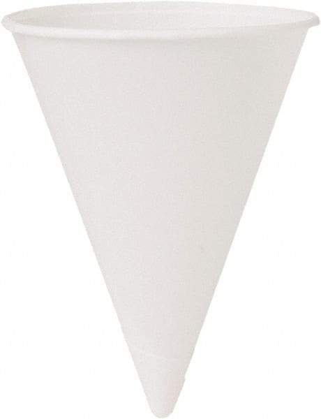 Solo - Cone Water Cups, Cold, Paper, 4 oz, 200/Bag, 25 Bags/Carton - White - Benchmark Tooling