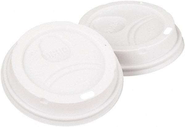 Dixie - Dome Lid Fits 10-16 oz Perfectouch Cups, 12-20 oz Hot Cups, WiseSize, 500/CT - White - Benchmark Tooling