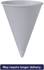 Solo - Bare Treated Paper Cone Water Cups, 6 oz, 200/Sleeve, 25 Sleeves/Carton - White - Benchmark Tooling