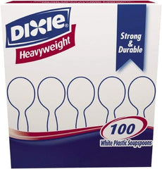 Dixie - Plastic Cutlery, Heavyweight Soup Spoons, 100/B oz - White - Benchmark Tooling