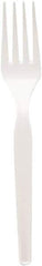 Dixie - Plastic Cutlery, Heavy Mediumweight Forks, 1000/Carton - White - Benchmark Tooling