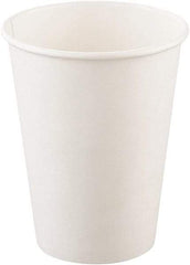 Solo - Single-Sided Poly Paper Hot Cups, 12 oz, 50/Bag, 20 Bags/Carton - White - Benchmark Tooling