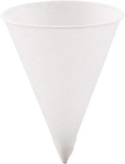 Solo - Cone Water Cups, Paper, 4.25 oz, Rolled Rim, 5000/Carton - White - Benchmark Tooling