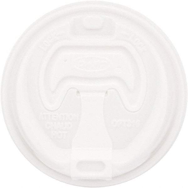 DART - Optima Reclosable Lid, 12-24 oz Foam Cups, 100/Bag, 10 Bags/Carton - White - Benchmark Tooling