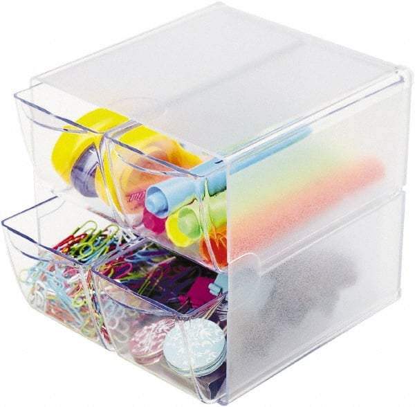 Deflect-o - Clear Desk Top Organizer - Plastic - Benchmark Tooling