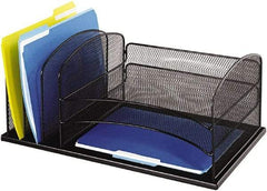 Safco - Black Combination File Sorter - Steel, Mesh - Benchmark Tooling