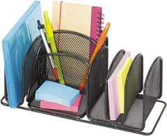 Safco - Black Desk Top Organizer - Steel - Benchmark Tooling