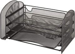 Safco - Black Combination File Sorter - Steel, Mesh - Benchmark Tooling