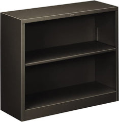 Hon - 2 Shelf, 29" High x 34-1/2" Wide Bookcase - 13-3/16" Deep, Steel, Charcoal - Benchmark Tooling