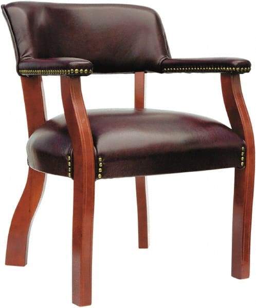 ALERA - Burgundy Vinyl Guest Chair - 24" Wide x 29-1/2" High - Benchmark Tooling