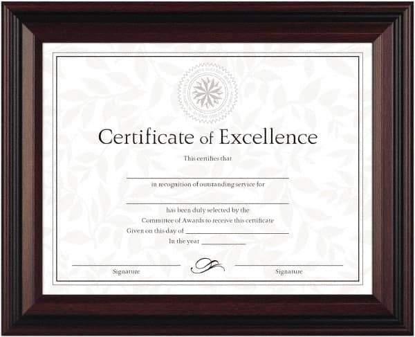 Dax - Rosewood & Black Desk/Wall Photo Frame - 11" High x 8-1/2" Wide - Benchmark Tooling