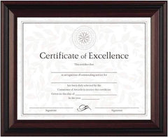 Dax - Rosewood & Black Desk/Wall Photo Frame - 11" High x 8-1/2" Wide - Benchmark Tooling